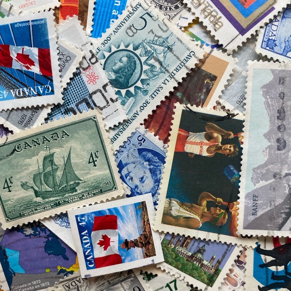 50 Canadian Postage Stamps